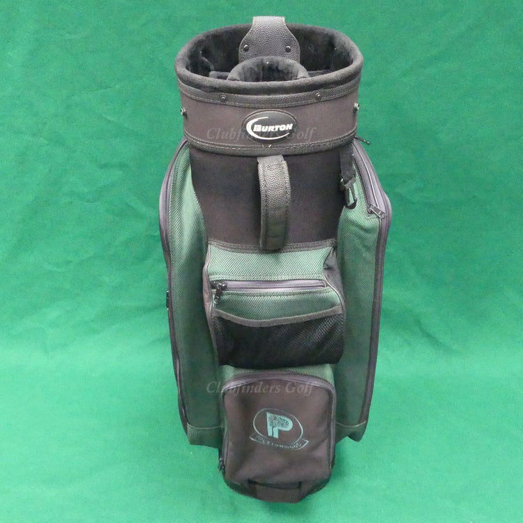 Burton Black/Green 6-Way "Prestonwood" Golf Cart Bag (No Raincover)