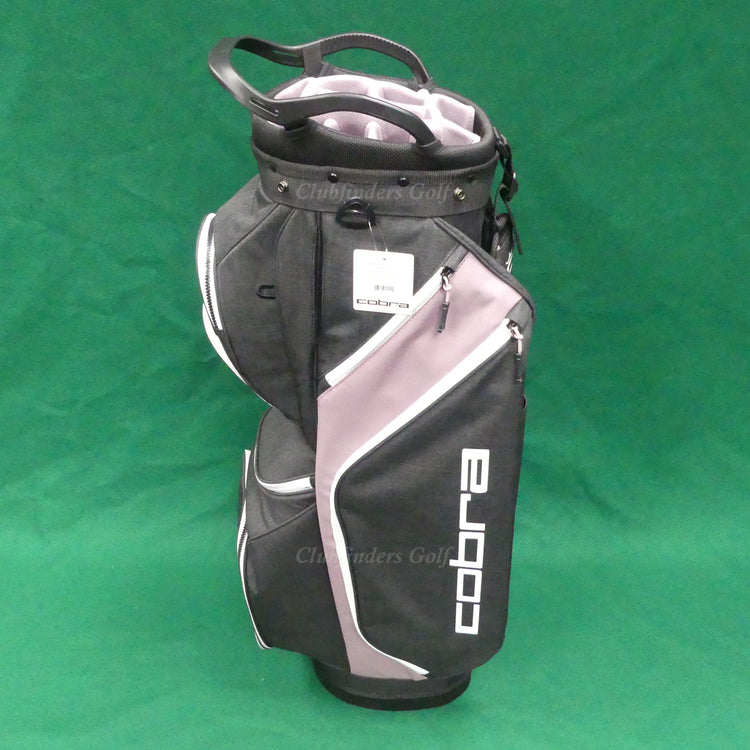 NEW Lady Cobra Golf 2024-2025 Fly-XL 2 Black/Pink Golf Cart Bag w/ Raincover