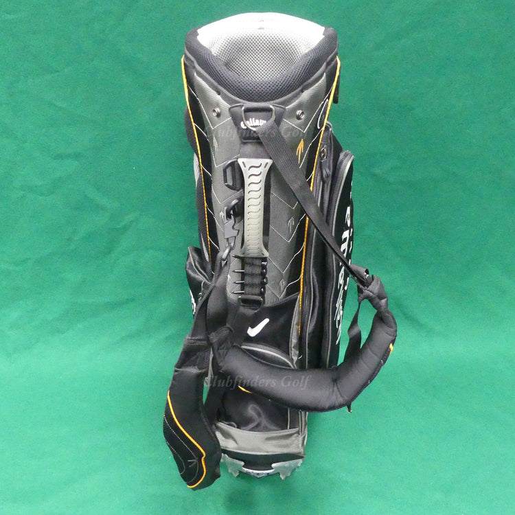 Callaway Warbird X Black/Grey/Orange 7-Way Golf Stand Bag w/ Raincover