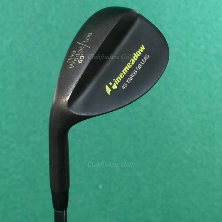 LH Pinemeadow Black Third Wedge 60° LW Lob Wedge Stepped Steel Stiff