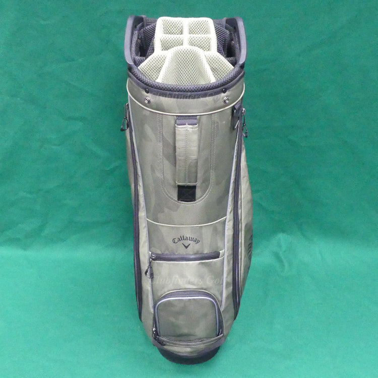 Callaway 2024 Chev 14 Olive Camo 14-Way Golf Cart Bag w/ Raincover