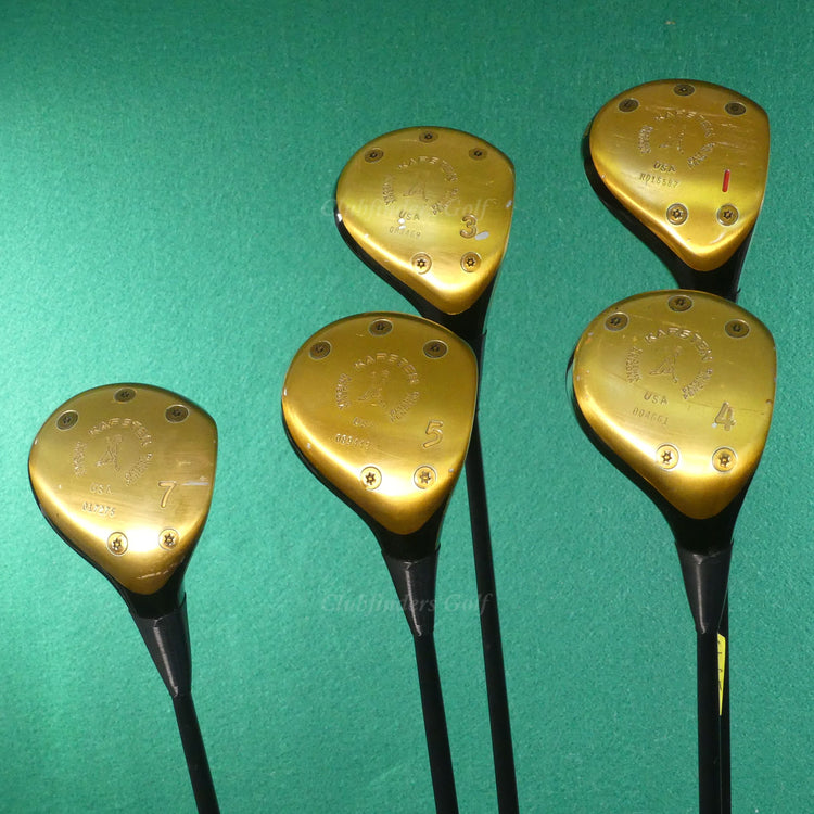 Ping Zing Black Laminated 1, 3, 4, 5 & 7 Woods Factory Graphite Regular SET OF 5