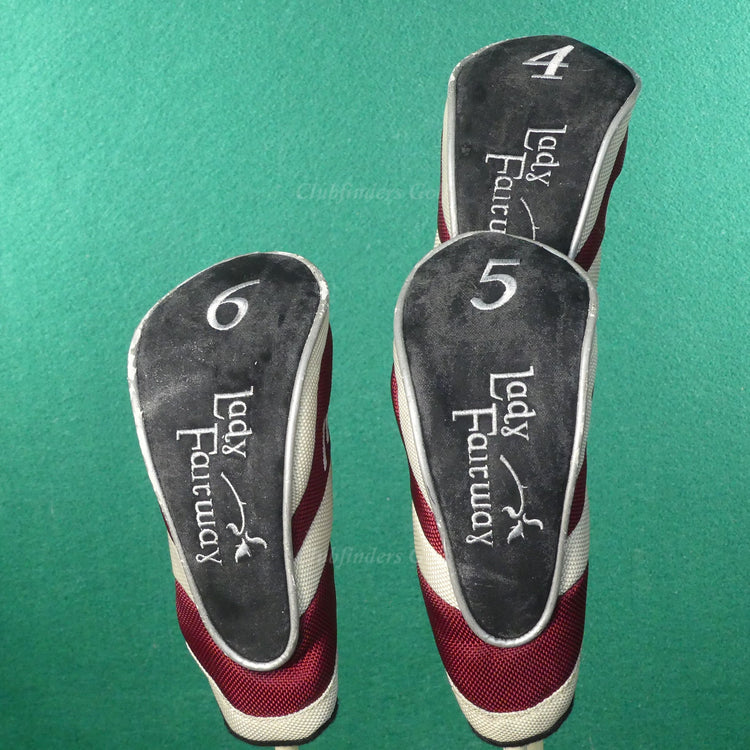 Lady Fairway Stainless Hybrid 4, 5 & 6 Irons Graphite Ladies w/ HC SET OF 3