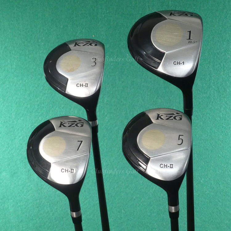 KZG CH-1 10.5° 1, 3, 5 & 7 Woods ESP EN 354 Legacy Graphite Firm w/ HC SET OF 4