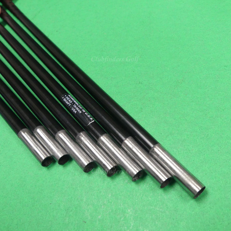 True Temper AMT Black G2 Black Onyx .355 Stiff Pulled Steel Iron Shafts SET OF 7