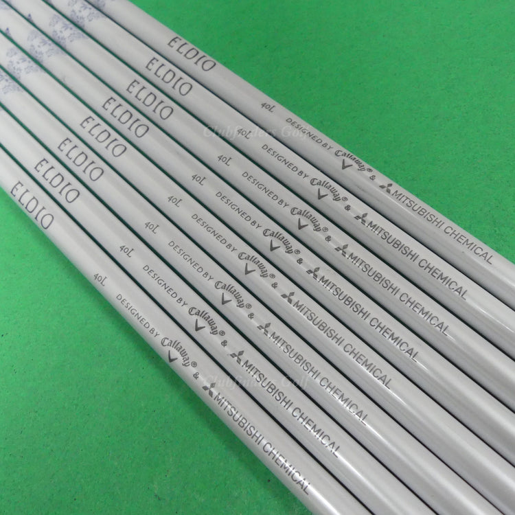Callaway Mitsubishi Chemical Eldio 40L .370 Ladies Pulled Iron Shafts SET OF 8