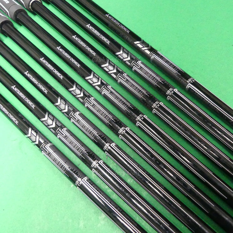 Mitsubishi Chemical MMT 125 .355 TX Stiff Pulled Graphite Iron Shafts SET OF 8