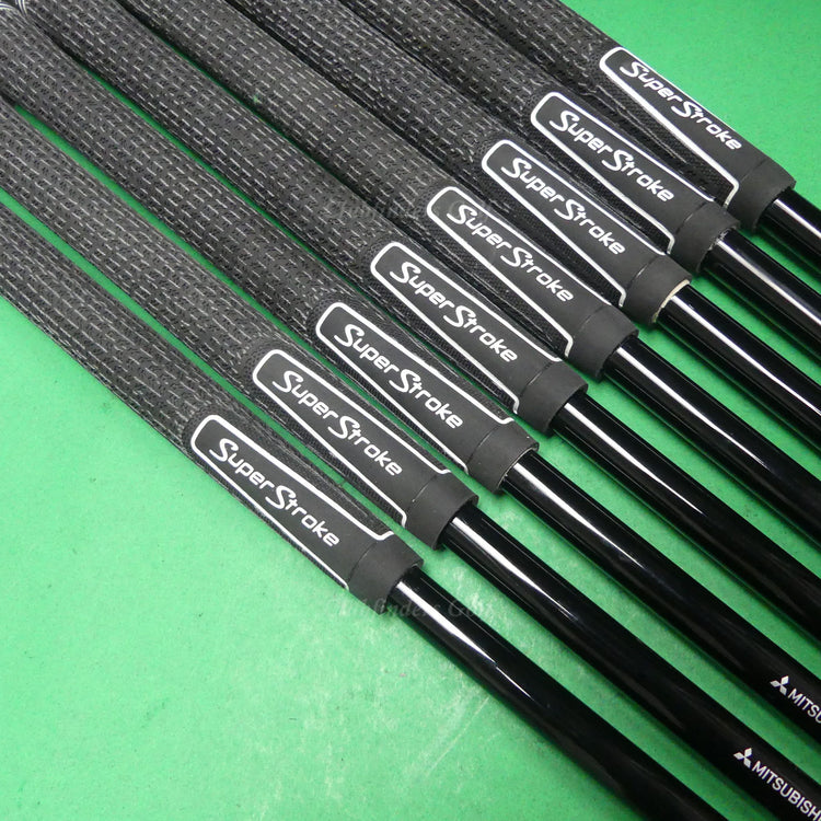 Mitsubishi Chemical MMT 125 .355 TX Stiff Pulled Graphite Iron Shafts SET OF 8