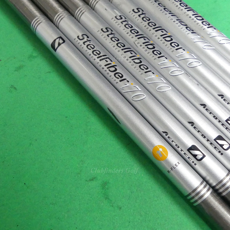 AeroTech SteelFiber i70 .370 Regular Pulled Composite Iron Shafts SET OF 7