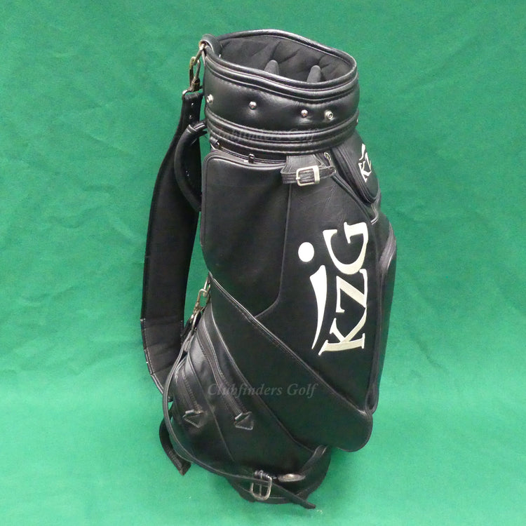 KZG 9" OD Black/White Golf Staff Bag (No Raincover) *READ*
