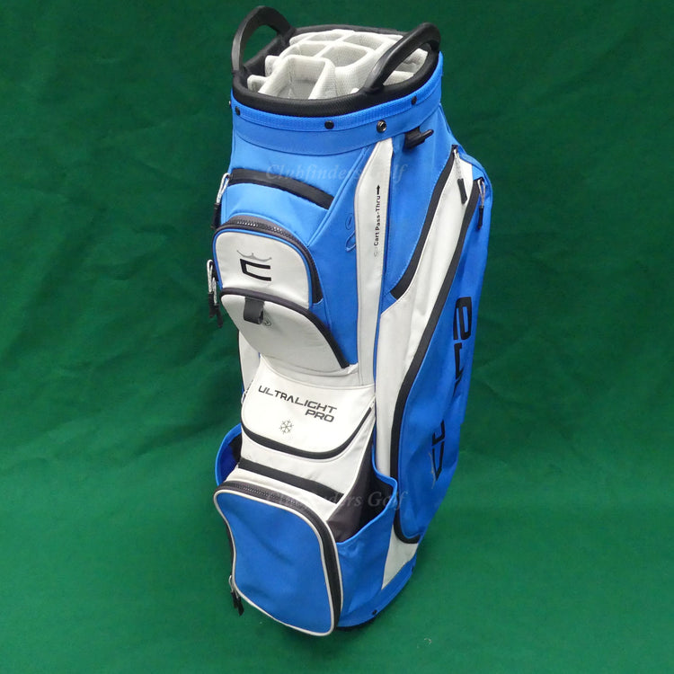 Cobra Golf Ultralight Pro Blue/White/Black 14-Way Golf Cart Bag w/ Raincover