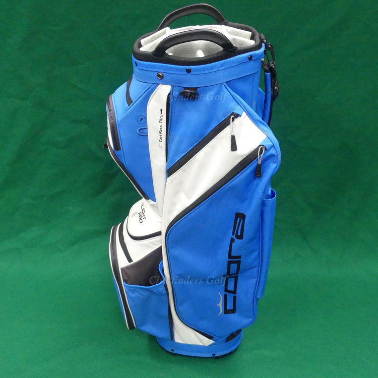 Cobra Golf Ultralight Pro Blue/White/Black 14-Way Golf Cart Bag w/ Raincover
