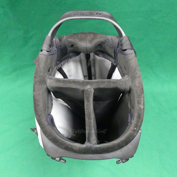 TaylorMade 2024 TM24 FlexTech Carry Black/Cream 3-Way Golf Stand Bag & Raincover