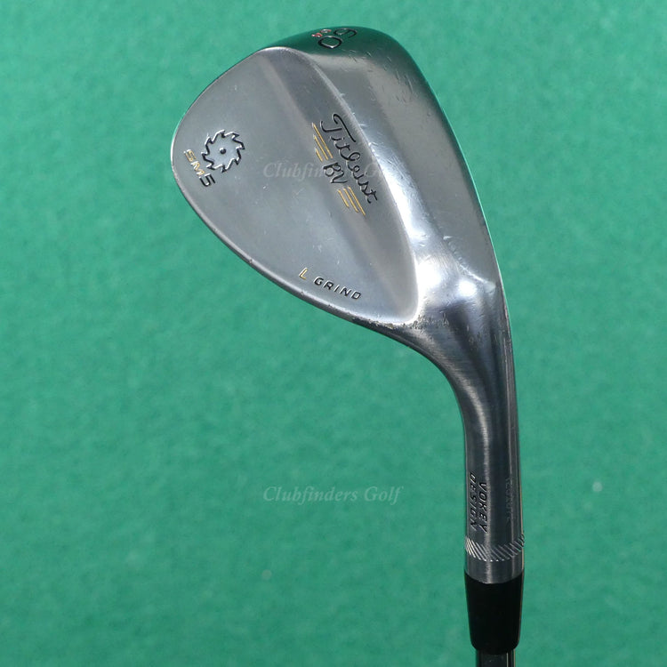 Titleist Vokey SM5 Chrome L Grind 60-04 60° Lob Wedge Factory Steel Wedge