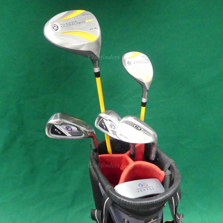 JUNIOR US Kids Ultralight UL60 WT-10u 6-Piece Complete Club Set w/ Stand Bag