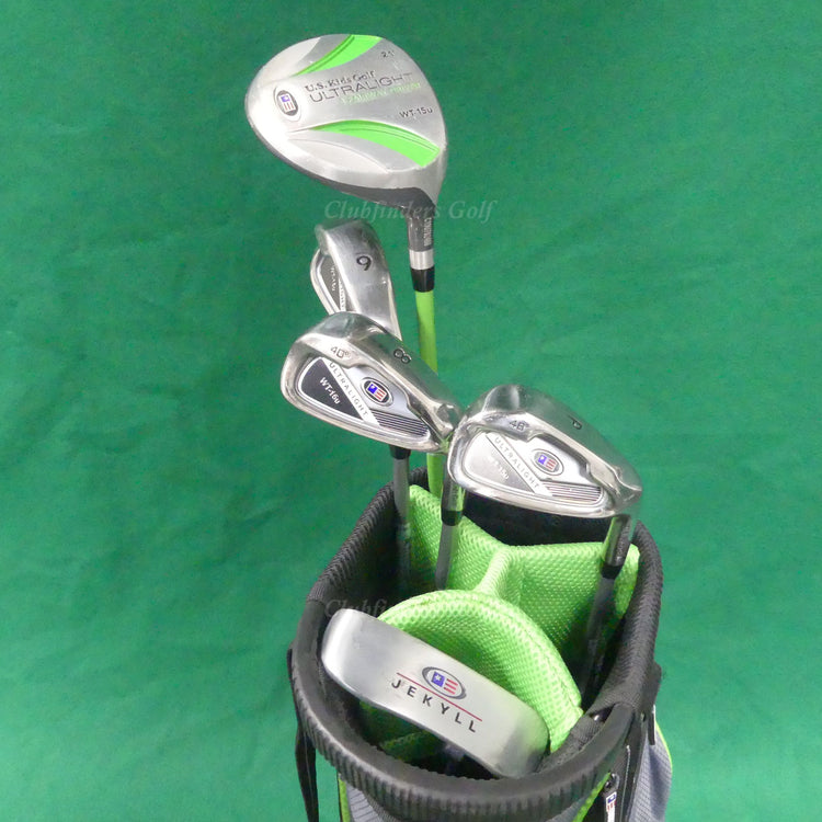 JUNIOR US Kids Ultralight UL57 WT-15u 5-Piece Complete Club Set w/ Stand Bag