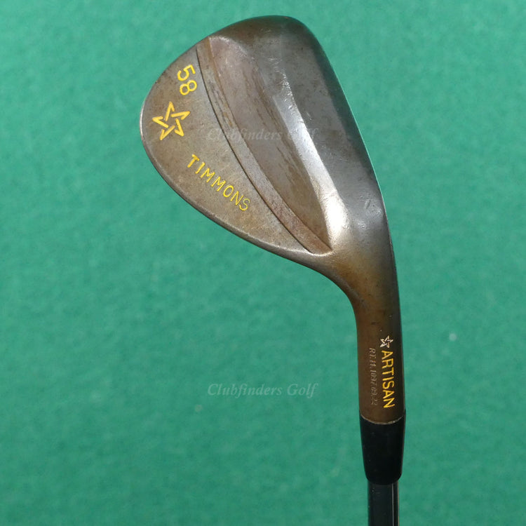 Artisan Golf Handcrafted Raw 58° LW Lob Wedge TT DG Tour Issue S400 Steel Stiff