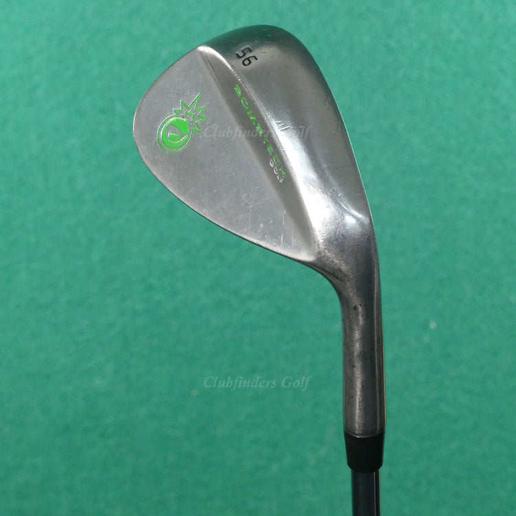 Bombtech Golf Silver 56° SW Sand Wedge Factory Stepped Steel Wedge
