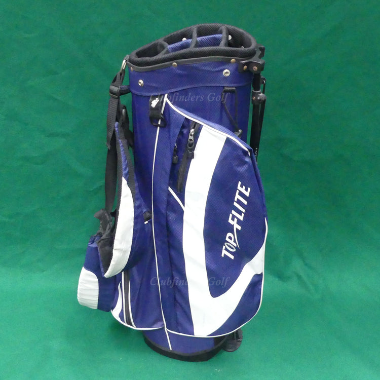 Top Flite Blue/White 6-Way Golf Stand Bag (No Raincover)