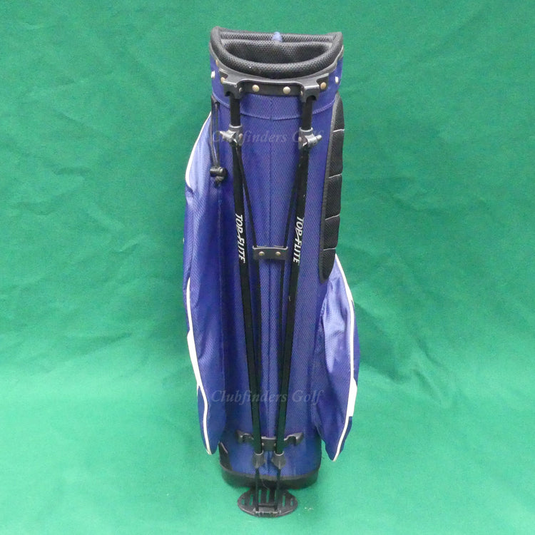 Top Flite Blue/White 6-Way Golf Stand Bag (No Raincover)