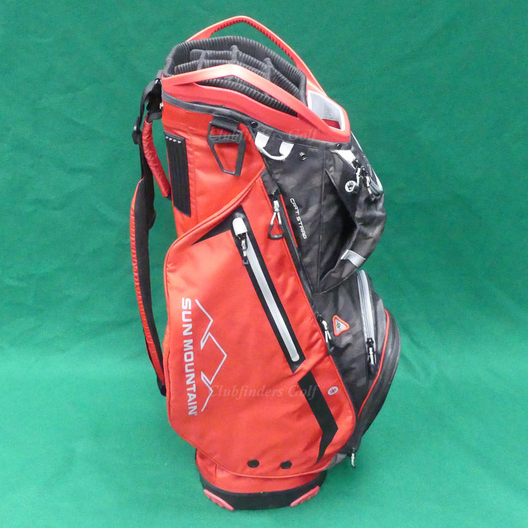 Sun Mountain Maverick Red/Black/Grey 14-Way Golf Cart Bag (No Raincover)