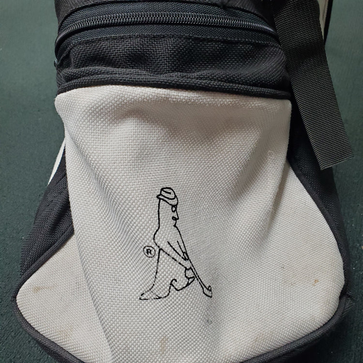VINTAGE Ping Hoofer Black/White 4-Way Golf Stand Bag (No Raincover)