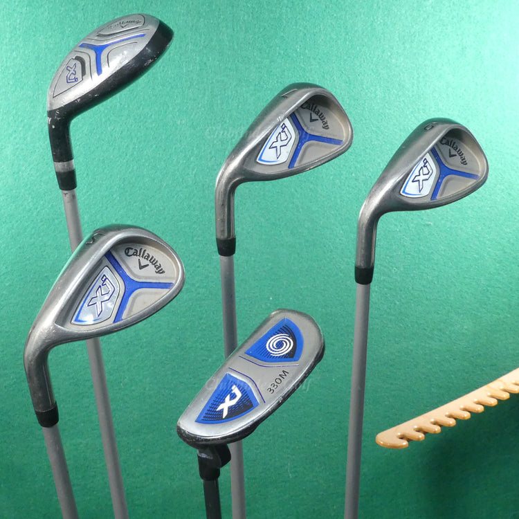 LH JUNIOR Callaway XJ Series 5-Piece Hybrid, Irons, Putter Club Set