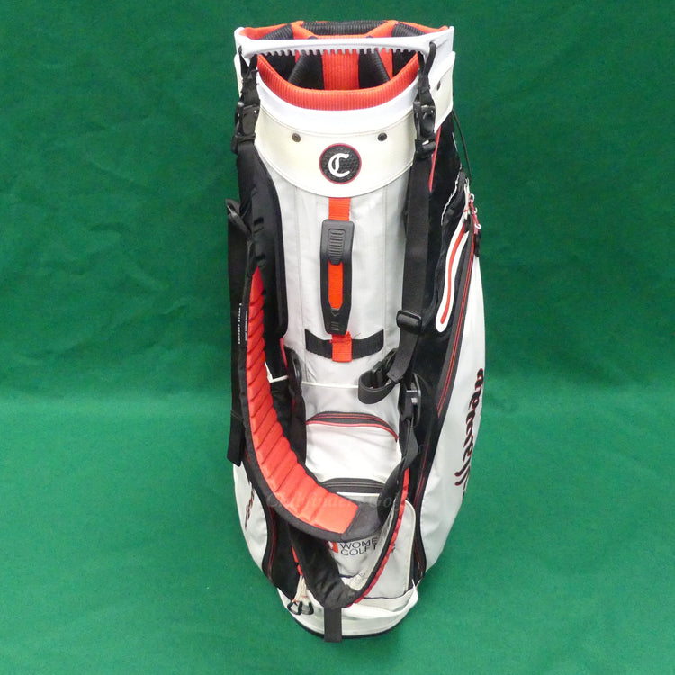Callaway Fairway 14 White/Black/Red 14-Way Golf Stand Bag w/ Raincover *READ*