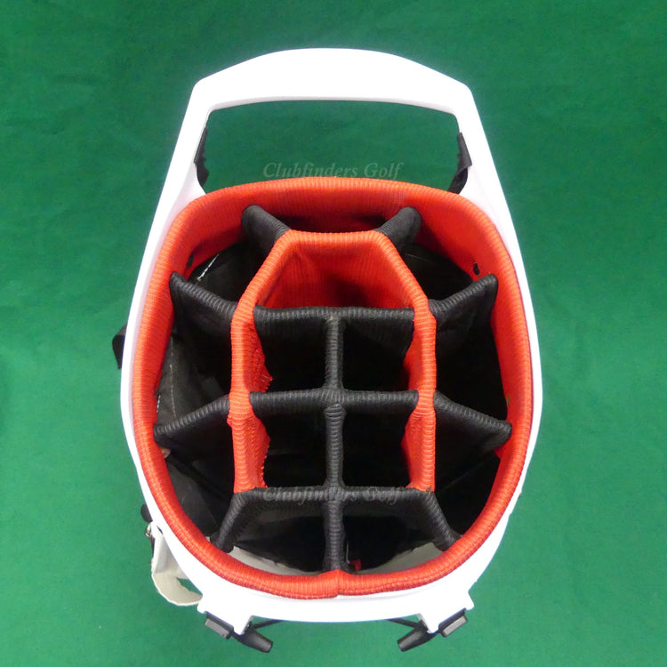 Callaway Fairway 14 White/Black/Red 14-Way Golf Stand Bag w/ Raincover *READ*
