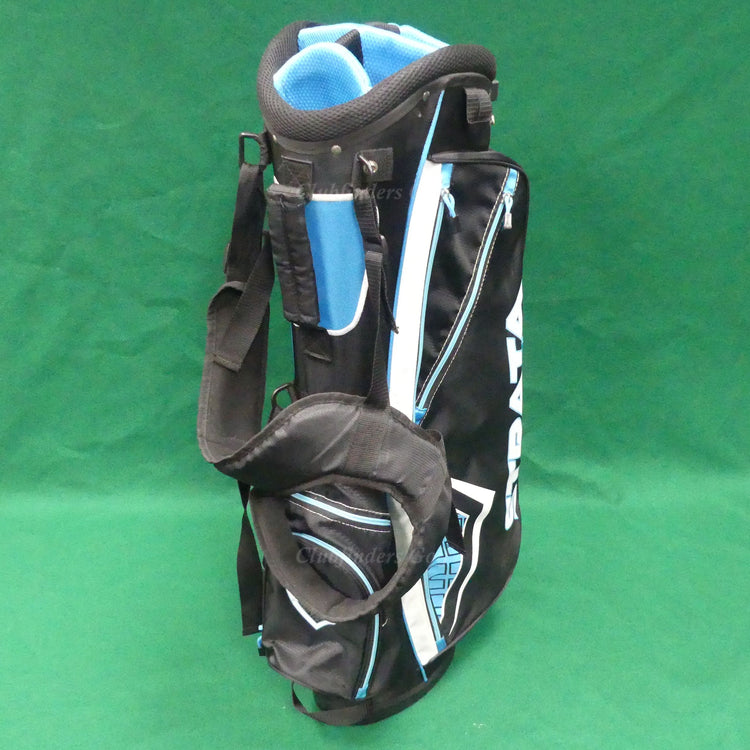 Callaway Strata Black/Blue/White 7-Way Golf Stand Bag w/ Raincover