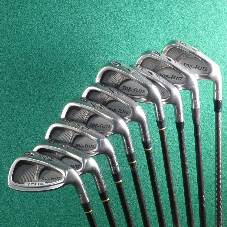 Top Flite Tour Oversize 3-PW, MW & SW Iron Set Graphite Regular *READ*