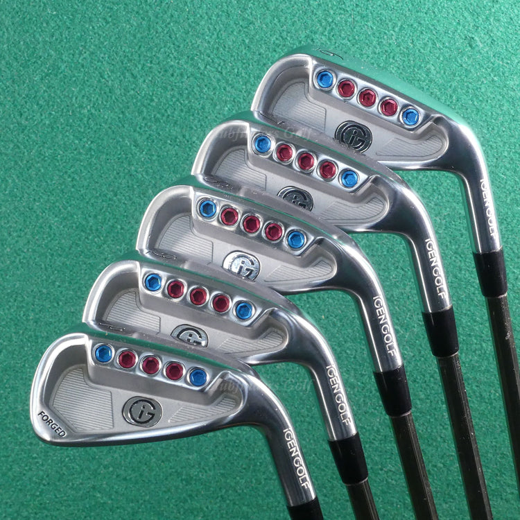 JUNIOR iGen Golf Chrome 6-PW, 54° & Black 58° Iron Set Recoil Graphite Ladies