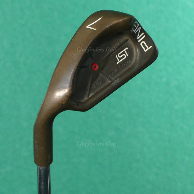 LH Ping ISI BeCu Copper Red Dot Single 7 Iron Karsten Z-Z65 Steel Stiff