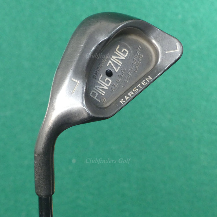 LH Ping Zing Stainless Black Dot LW Lob Wedge Karsten KT-M Steel Stiff