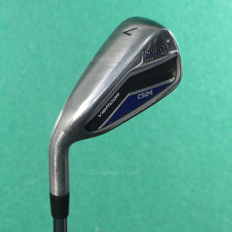 LH Tour Edge Hot Launch C524 Single 7 Iron TT Elevate MPH 95 Steel Stiff