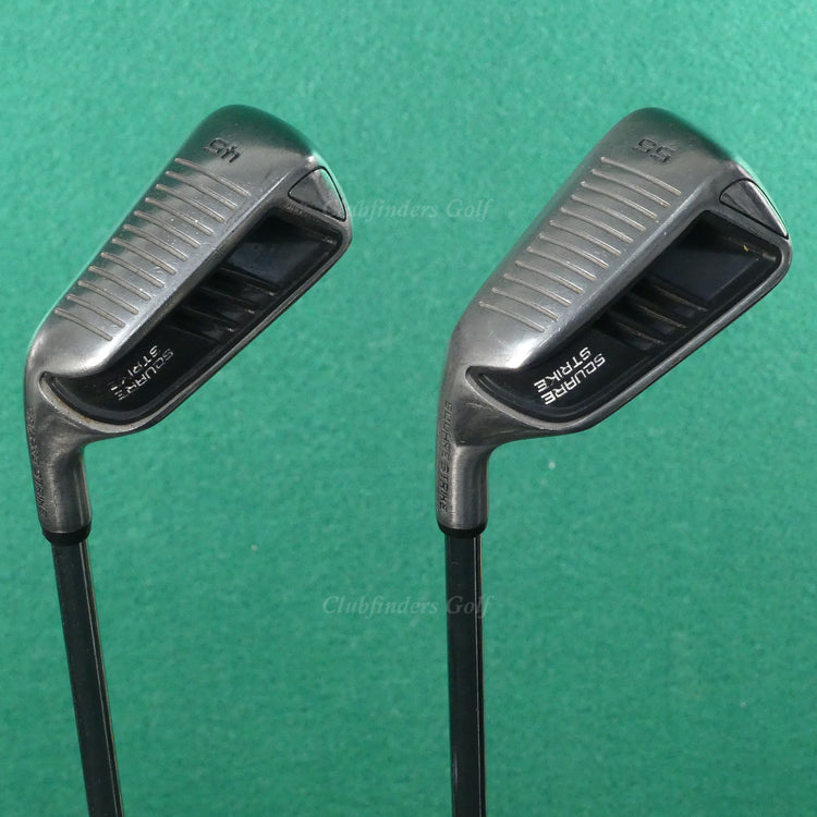LH Square Strike 45° Pitching & 55° Sand Wedges Stepped Steel SET OF 2