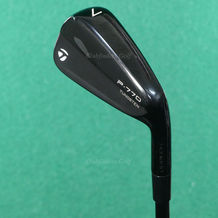 TaylorMade 2023 P-770 Phantom Black Forged Single 7 Iron KBS Tour Steel Stiff