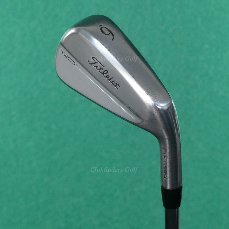 Titleist 2025 T250 Forged Single 6 Iron True Temper AMT Black G2 Steel Stiff