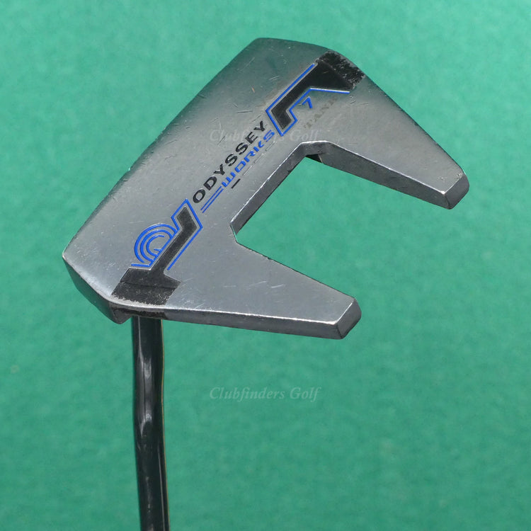 LH Odyssey Works Versa 7 Tank Double-Bend 35" Putter Golf Club *READ*