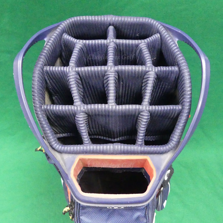 Sun Mountain Maverick 14-Way USA Blue/White/Red Golf Cart Bag w/ Raincover