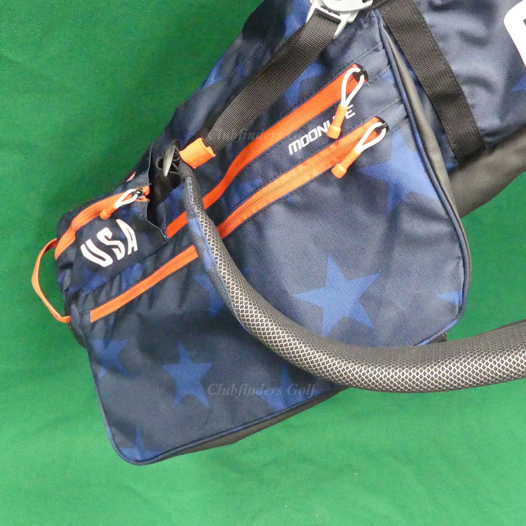 Ping 2022 Moonlite USA Navy/Red 4-Way Golf Carry Sunday Bag