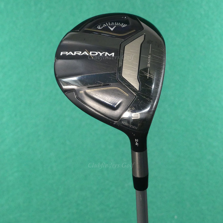 Callaway Paradym Fairway 24° 9 Wood Aldila Ascent 50 Graphite Seniors w/ HC