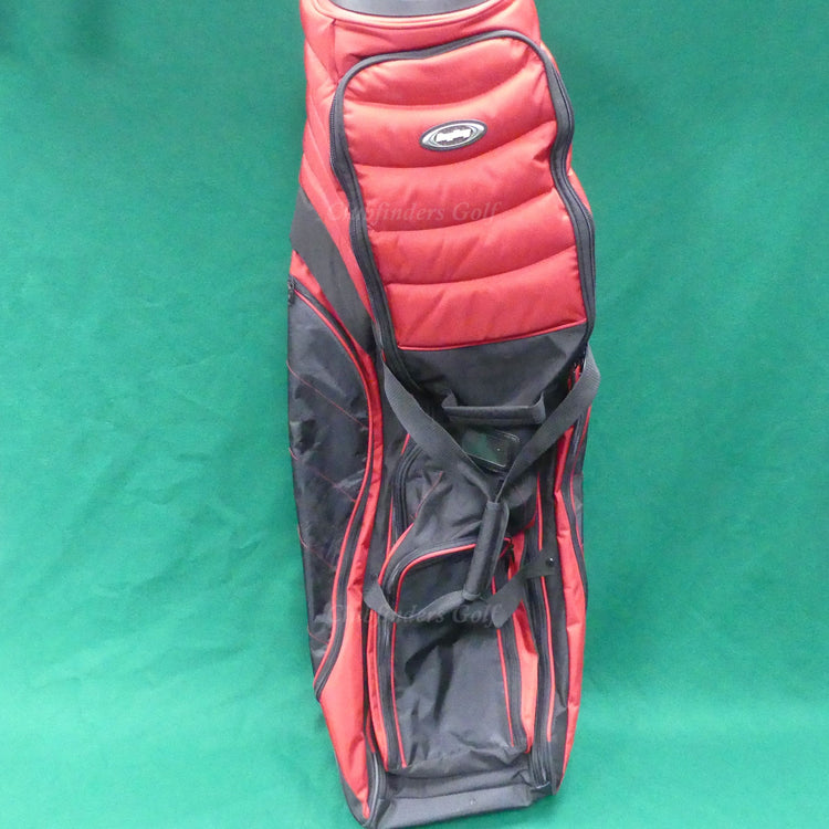 Bag Boy T-2000 Black/Red Pivot Grip Rolling Wheeled Travel Cover