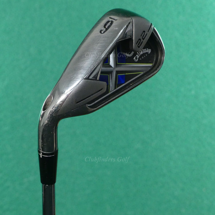 LH Callaway X-22 Single 6 Iron Factory Nippon NS Pro 990GH Steel Uniflex DEMO