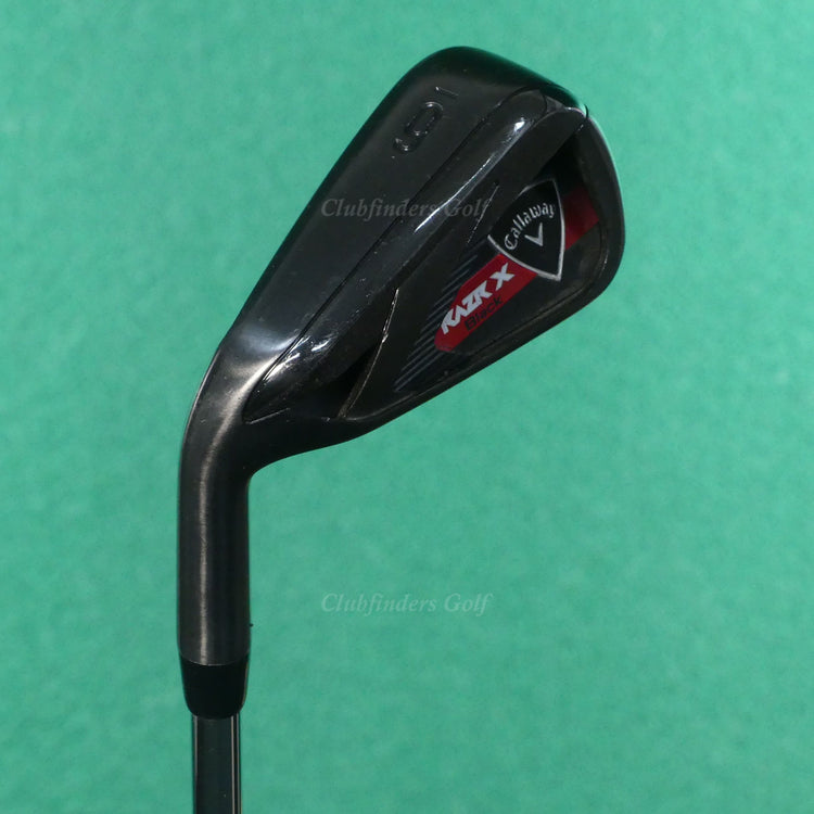 LH Callaway RAZR X Black Single 6 Iron True Temper M-10 XP Steel Uniflex