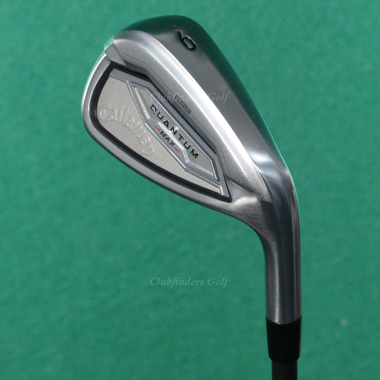 Callaway Quantum Max Single 9 Iron Mitsubishi Vanquish 5 R2 Graphite Seniors