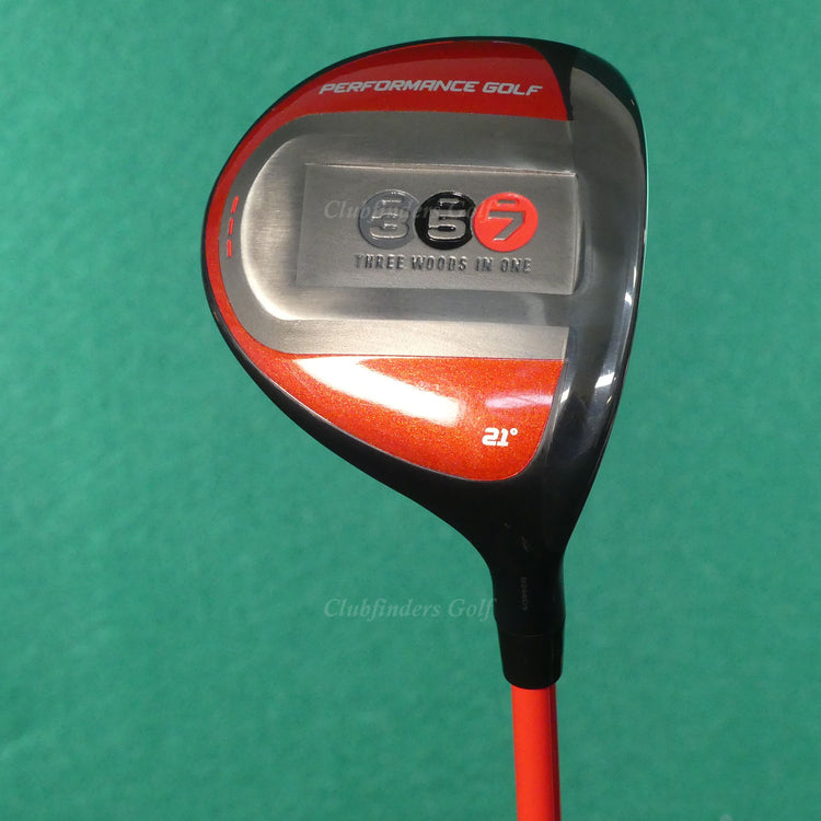 Performance Golf 3 5 7 Three Woods In One 21° Fairway Wood Graphite Seniors