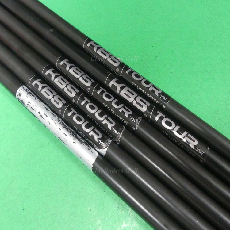 KBS Tour CT Lite Limited .355 Stiff Pulled Steel Iron Shafts SET OF 6 *READ*
