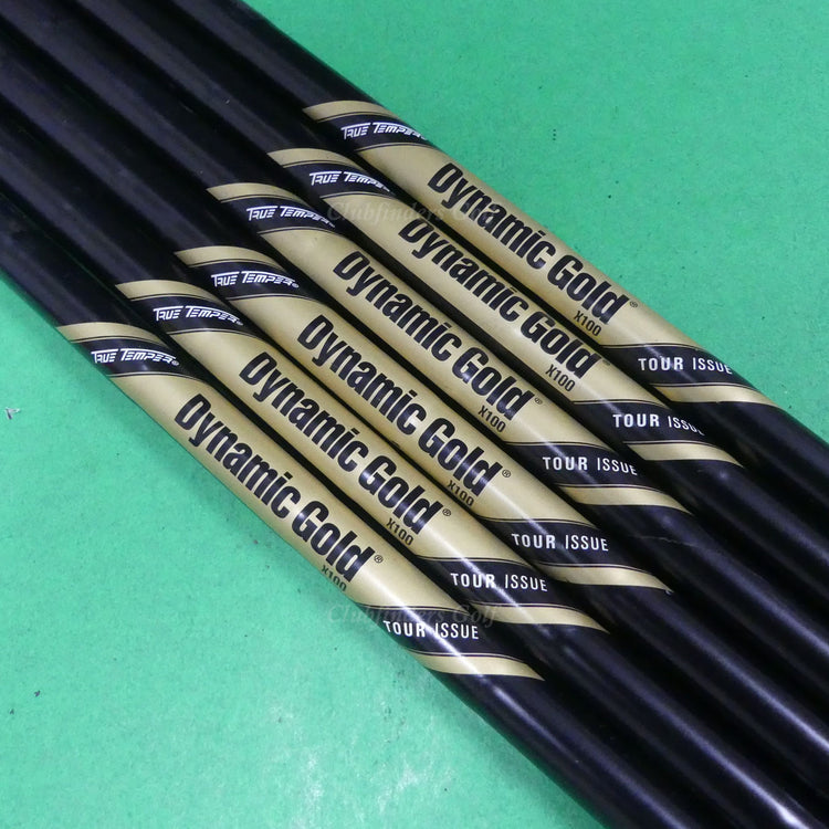 True Temper Dynamic Gold Tour Issue Onyx .355 Extra Stiff Pulled Shafts SET OF 6