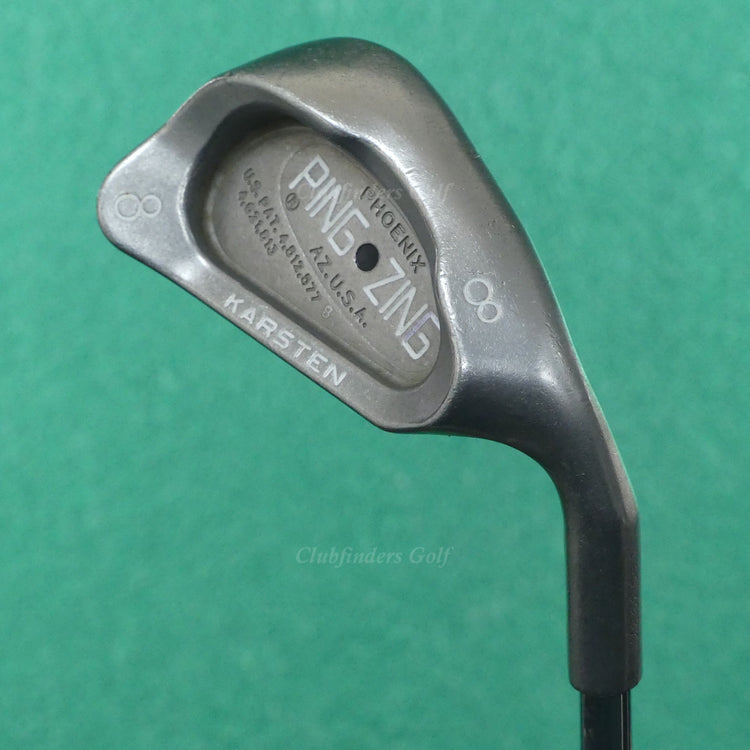 Ping Zing Stainless Black Dot Single 8 Iron Karsten KT-M Steel Stiff